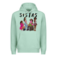 Seafoam sista sisters afro black women Premium Hoodie - NancyCooperArtShop