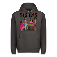 Smoke sista sisters afro black women Premium Hoodie - NancyCooperArtShop