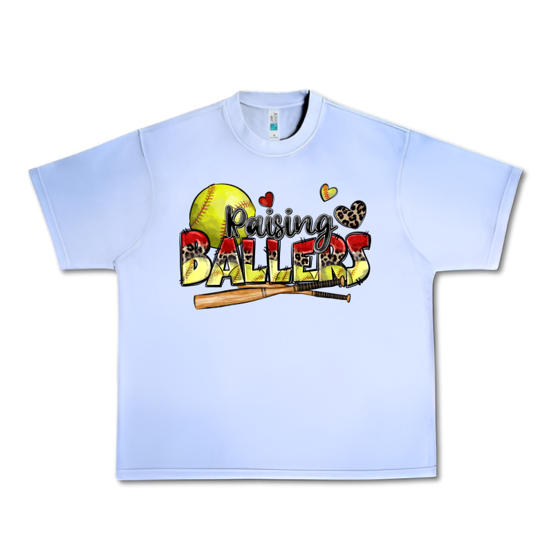 Raising Ballers Softball Urban Heavy Tee by Zillion Design Studio | Teevron