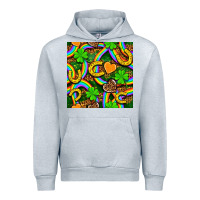 Heather Grey St. Patricks rainbow seamless Urban Hoodie - BundleAndBundleShop
