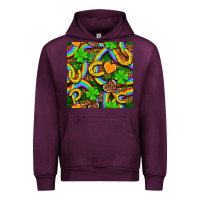 Mauve Wine St. Patricks rainbow seamless Urban Hoodie - BundleAndBundleShop