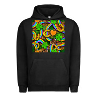 Pigment Black St. Patricks rainbow seamless Urban Hoodie - BundleAndBundleShop