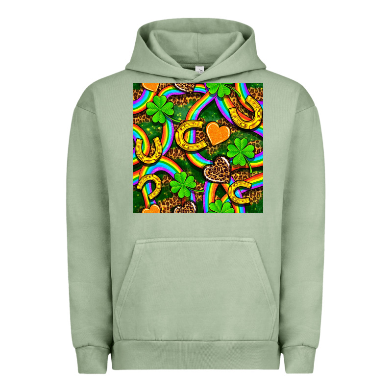 St. Patricks Rainbow Seamless Urban Hoodie by BundleAndBundleShop | Teevron