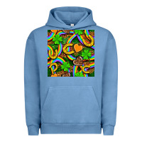 Pigment Pebble Blue St. Patricks rainbow seamless Urban Hoodie - BundleAndBundleShop
