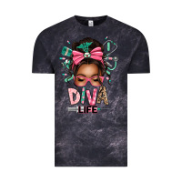 Cloud Black afro messy bun diva life Vintage Tee - texasbilliewilder