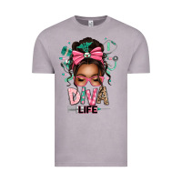 Vintage Zinc afro messy bun diva life Vintage Tee - texasbilliewilder