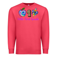 Cardinal hello first grade tie dye 3200x2400 Premium Sweatshirt - AdoDesignShop