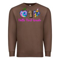 Chestnut hello first grade tie dye 3200x2400 Premium Sweatshirt - AdoDesignShop