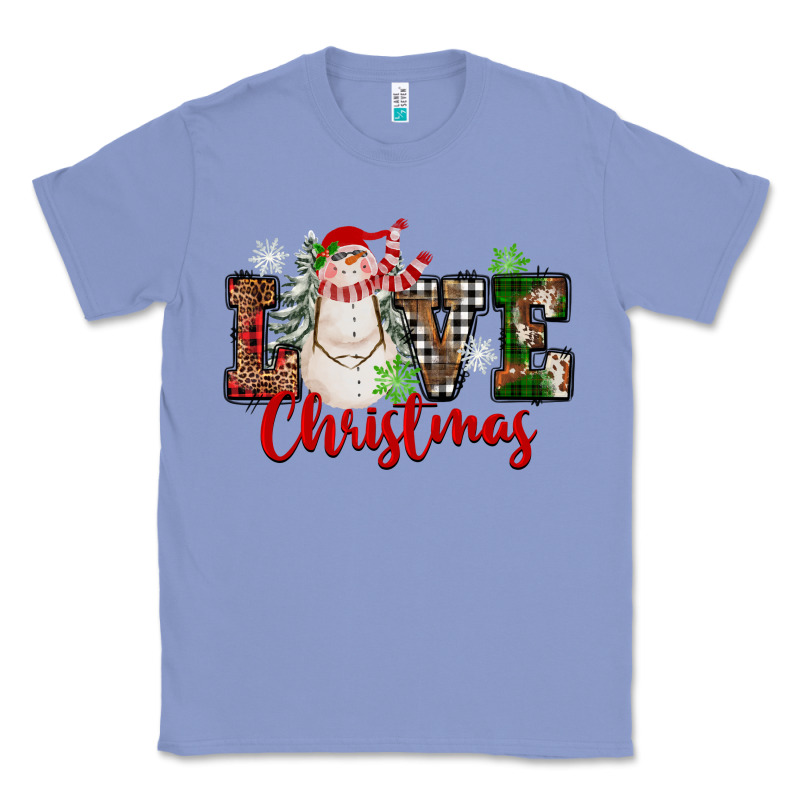 Love Christmas Snowman Classic Tee by FaDigitalArtStudio | Teevron