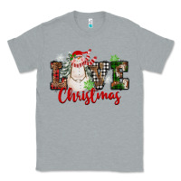 Heather Grey Love Christmas Snowman Classic Tee - FaDigitalArtStudio