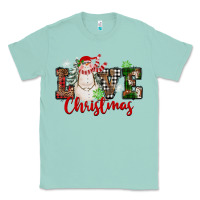 Seafoam Love Christmas Snowman Classic Tee - FaDigitalArtStudio