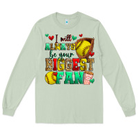 Matcha i will always be your biggest fan softball Long Sleeve Tee - Zillion Design Studio