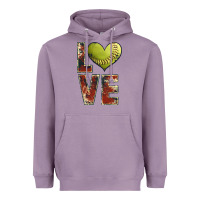 Lavender softball love Heavyweight Hoodie - JahusDesignShop