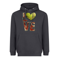 Smoke softball love Heavyweight Hoodie - JahusDesignShop