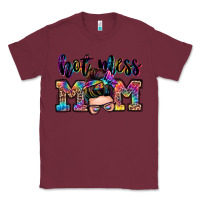Burgundy hot mess mom messy bun Classic Tee - Zillion Design Studio