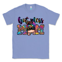 Colony Blue hot mess mom messy bun Classic Tee - Zillion Design Studio