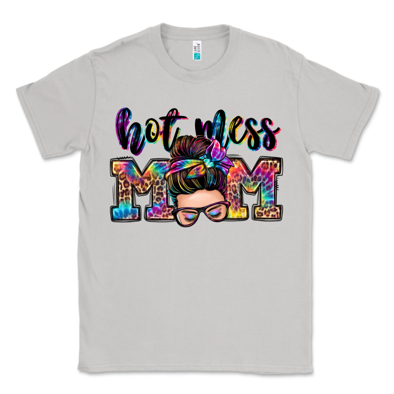Hot Mess Mom Messy Bun Classic Tee by Zillion Design Studio | Teevron