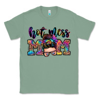 Sage hot mess mom messy bun Classic Tee - Zillion Design Studio