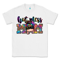 White hot mess mom messy bun Classic Tee - Zillion Design Studio
