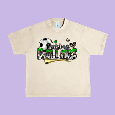 Raising Ballers Soccer Urban Heavy Tee Designed By Zillion Design Studio