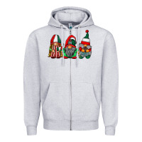 Heather Grey mexican flag gnomes Zipper Hoodie - RacoonDesign