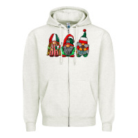 Oatmeal Heather mexican flag gnomes Zipper Hoodie - RacoonDesign