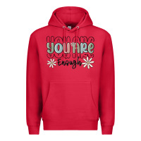 Cardinal you are enough Premium Hoodie - MaliasSmallBusiness