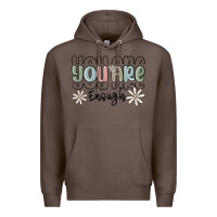 Coffee you are enough Premium Hoodie - MaliasSmallBusiness