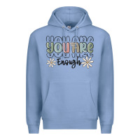 Colony Blue you are enough Premium Hoodie - MaliasSmallBusiness