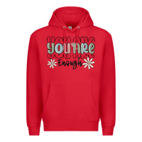 Red you are enough Premium Hoodie - MaliasSmallBusiness