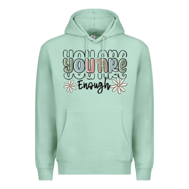 You Are Enough Premium Hoodie by MaliasSmallBusiness | Teevron
