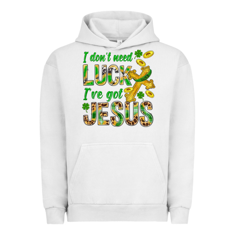 I Don't Need Luck I've Got Jesus St. Patricks Urban Hoodie by BundleAndBundleShop | Teevron