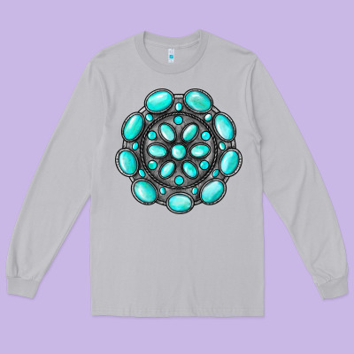 Gemstone Jewelry Long Sleeve Tee Designed By Ranaportraitstore