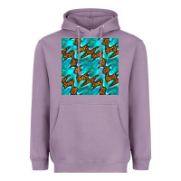 Lavender turquoise leopard seamless pattern Heavyweight Hoodie - BundleAndBundleShop