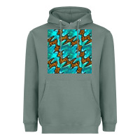 Sage turquoise leopard seamless pattern Heavyweight Hoodie - BundleAndBundleShop