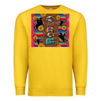 Lemon rodeo serape leopard glitter Premium Sweatshirt - Artiststas
