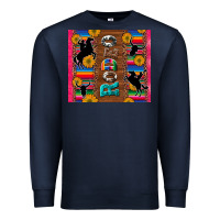 Navy rodeo serape leopard glitter Premium Sweatshirt - Artiststas
