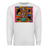 Oatmeal Heather rodeo serape leopard glitter Premium Sweatshirt - Artiststas