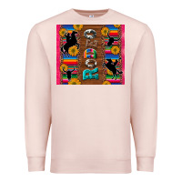 Pale Pink rodeo serape leopard glitter Premium Sweatshirt - Artiststas