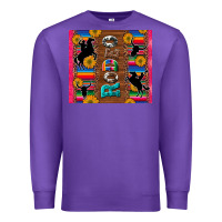 Purple rodeo serape leopard glitter Premium Sweatshirt - Artiststas