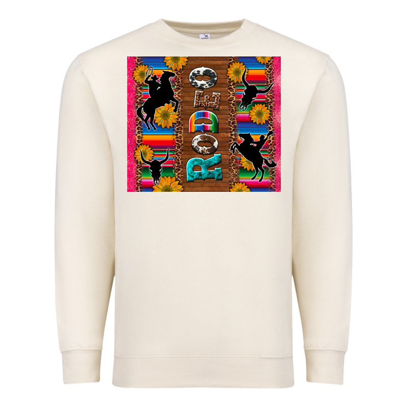 Rodeo Serape Leopard Glitter Premium Sweatshirt by Artiststas | Teevron