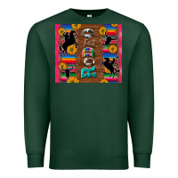 Sports Green rodeo serape leopard glitter Premium Sweatshirt - Artiststas