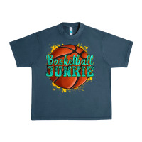 Midnight Navy basketball junkie Urban Heavy Tee - texasbilliewilder