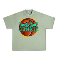 Oil Green basketball junkie Urban Heavy Tee - texasbilliewilder