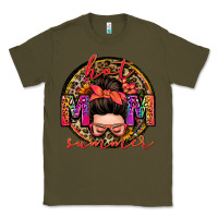 Army Green hot mom summer messy bun Classic Tee - Zillion Design Studio