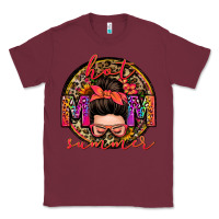 Burgundy hot mom summer messy bun Classic Tee - Zillion Design Studio