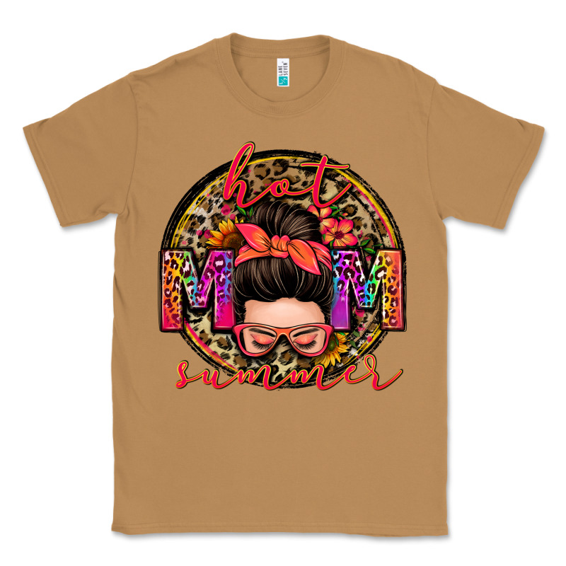 Hot Mom Summer Messy Bun Classic Tee by Zillion Design Studio | Teevron