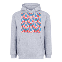 Heather Grey american flag seamless pattern Heavyweight Hoodie - BundleAndBundleShop