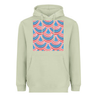 Matcha american flag seamless pattern Heavyweight Hoodie - BundleAndBundleShop