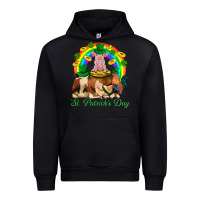 Black St. Patrick's Day Farm Animal Png Urban Hoodie - BundleAndBundleShop